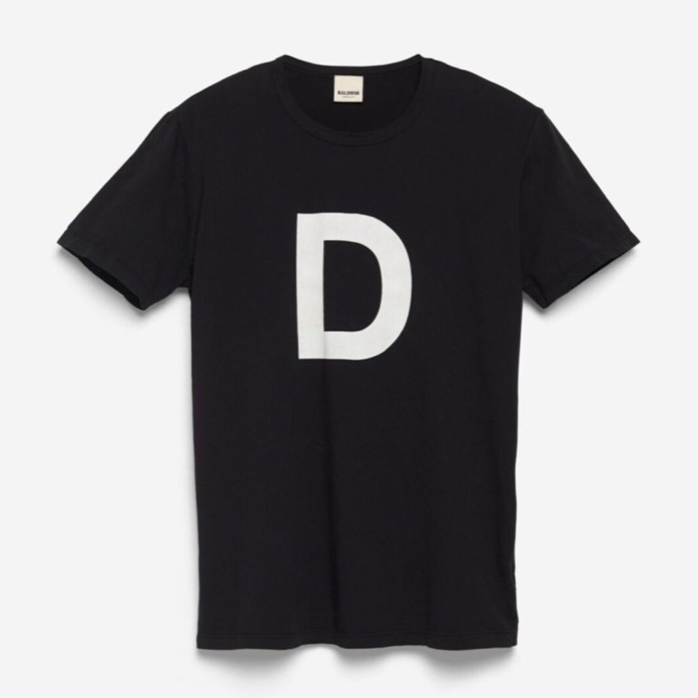 Dallas crew neck tee in black